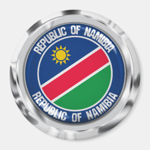 Namibië Round Emblem Magneet