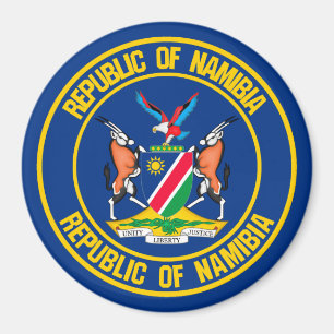 Namibië Round Emblem Magneet