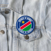 Namibië Round Emblem Ronde Button 7,6 Cm (In situ)