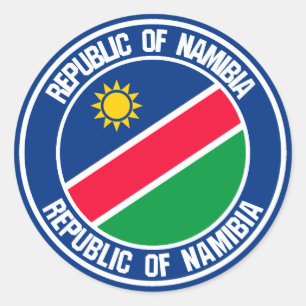 Namibië Round Emblem Ronde Sticker