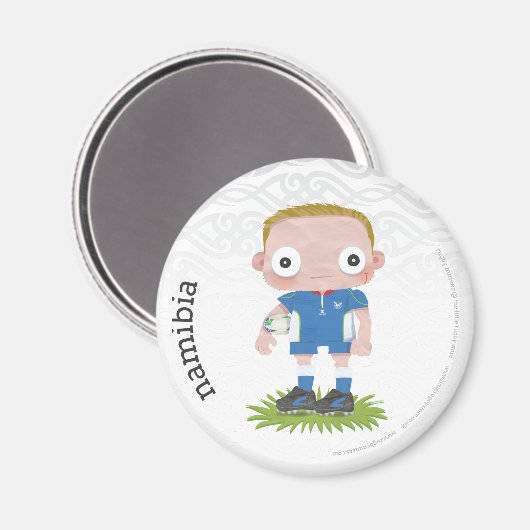 Namibië Rugby Koelkast Magnet (Voorkant / Achterkant)