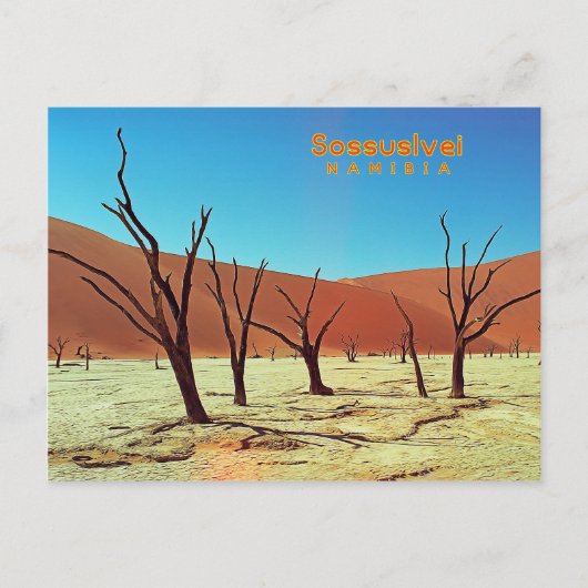 Namibië Sossuslvei Briefkaart (Voorkant)