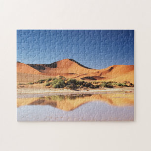 Namibië, Sossusvlei-regio, Zandduinen in de woesti Legpuzzel