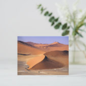 Namibië: Sossuvlei Dunes, Aerial schilderachtig. Briefkaart (Staand voorkant)