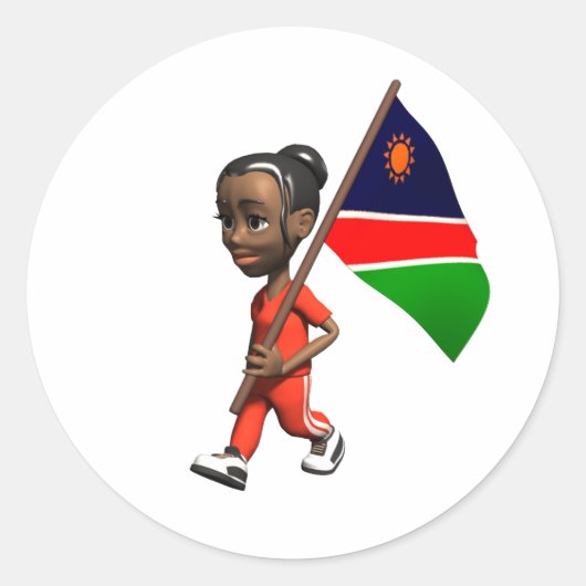 Namibië Sticker (Voorkant)