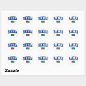 Namibië Stijl Ronde Sticker (Vel)