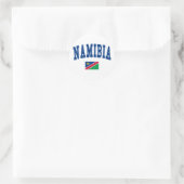Namibië Stijl Ronde Sticker (Tas)