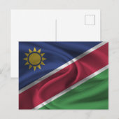Namibië vlag briefkaart (Voorkant / Achterkant)