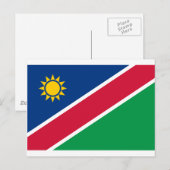 Namibië vlag briefkaart (Voorkant / Achterkant)