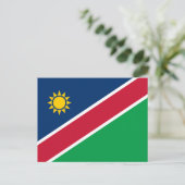 Namibië vlag briefkaart (Staand voorkant)