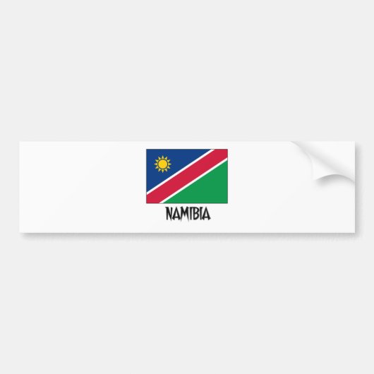 Namibië vlag bumpersticker (Voorkant)