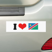 Namibië vlag bumpersticker (Op auto)