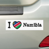 Namibië vlag bumpersticker (Op auto)