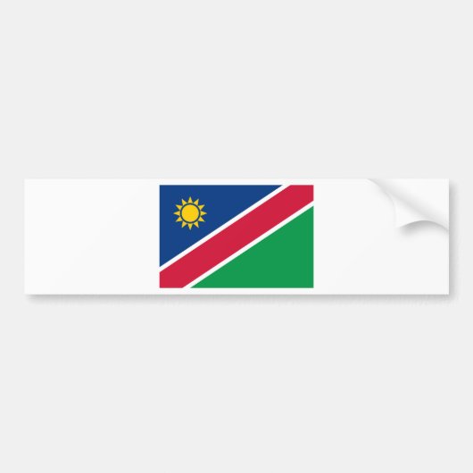 Namibië vlag bumpersticker (Voorkant)