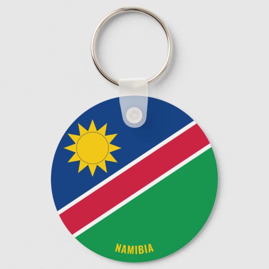 Namibië vlag Charming Patriottic Sleutelhanger (Voorkant)