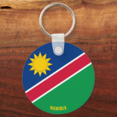 Namibië vlag Charming Patriottic Sleutelhanger (Voorkant)