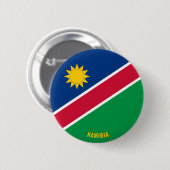 Namibië Vlag Cute Patriotic Ronde Button 5,7 Cm (Voorkant /achterkant)