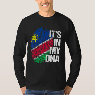 Namibië vlag Dna Roots Heritage Pride Home Vacatio T-shirt