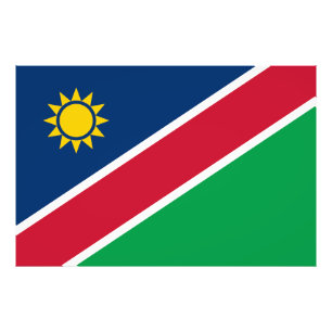 Namibië vlag foto afdruk