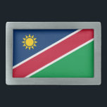 Namibië vlag gesp<br><div class="desc">Patriottische vlag van Namibië.</div>