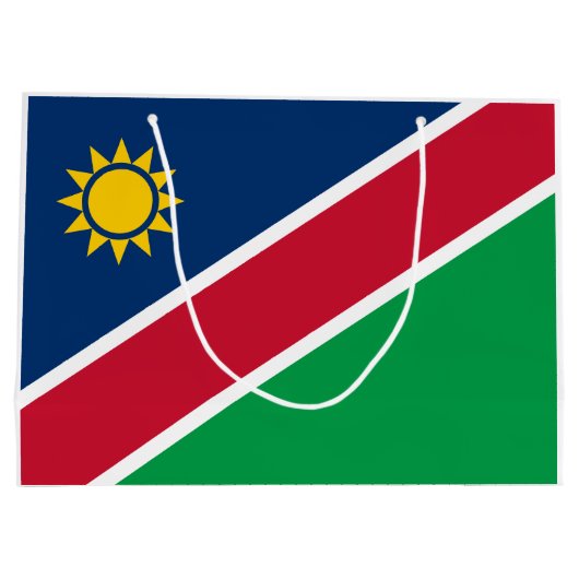 Namibië vlag groot cadeauzakje (Achterkant)