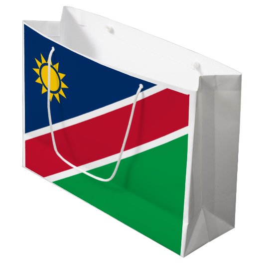 Namibië vlag groot cadeauzakje (Voorkant Gekanteld)