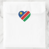 Namibië Vlag Hart Sticker (Tas)