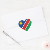 Namibië Vlag Hart Sticker (Envelop)