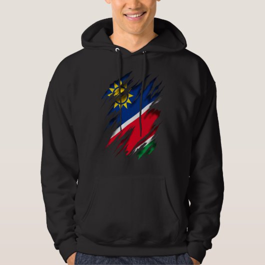 Namibië vlag hoodie (Voorkant)
