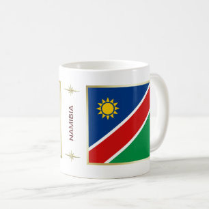 Namibië vlag + kaartMok Koffiemok