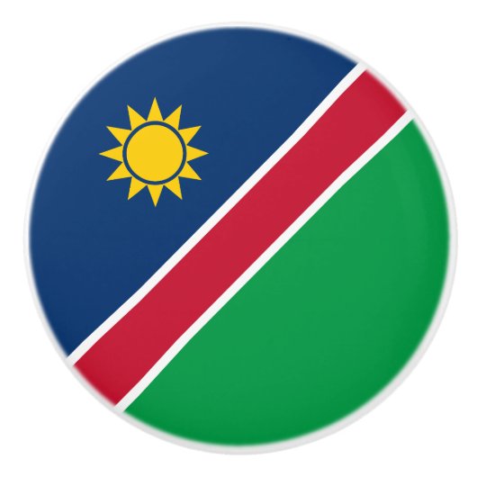 Namibië vlag keramische knop (Voorkant)