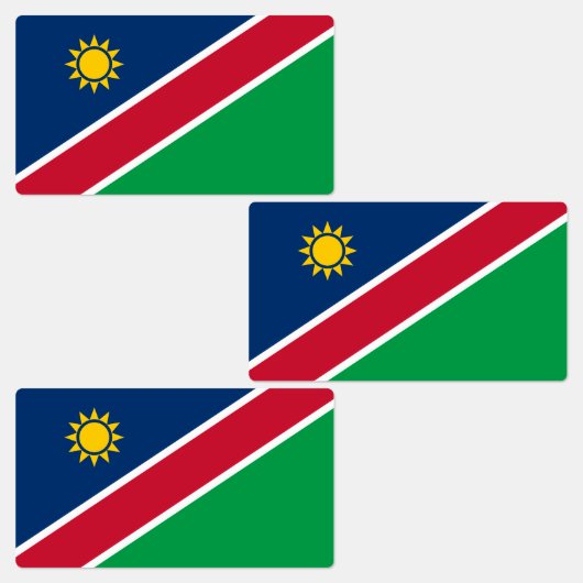 Namibië vlag labels (Groep)