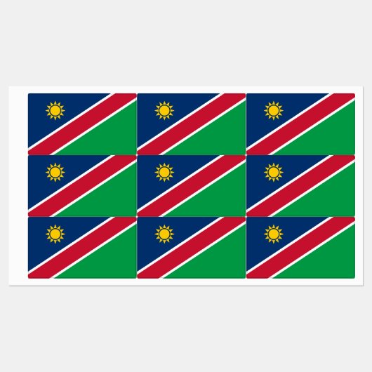 Namibië vlag labels (Vel)