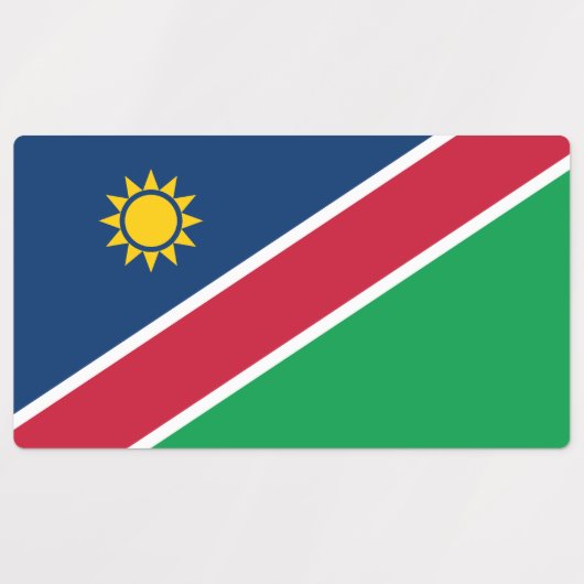 Namibië vlag labels (Design 2)