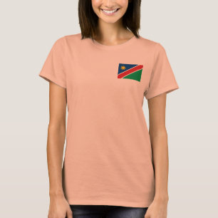 Namibië Vlag + Landkaart T-Shirt