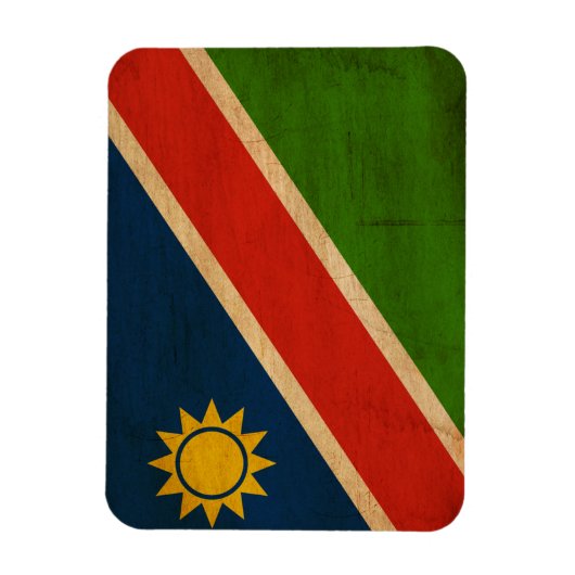 Namibië vlag magneet (Verticaal)