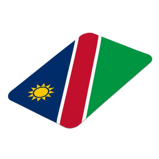Namibië vlag magneet (Linkerzijde)