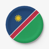 Namibië vlag papieren bordje (Voorkant)
