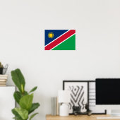 Namibië vlag poster (Thuiskantoor)