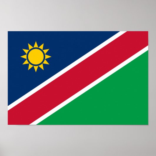 Namibië vlag poster (Voorkant)
