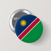 Namibië vlag ronde button 5,7 cm (Voorkant /achterkant)