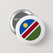 Namibië vlag ronde button 5,7 cm (Voorkant /achterkant)