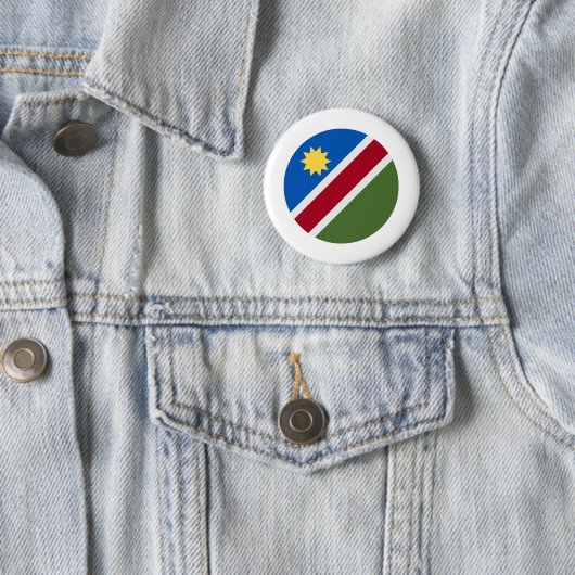 Namibië vlag ronde button 5,7 cm (In situ)