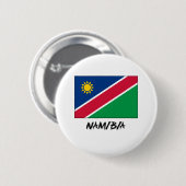Namibië vlag ronde button 5,7 cm (Voorkant /achterkant)