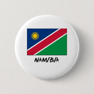 Namibië vlag ronde button 5,7 cm