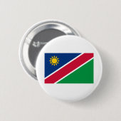 Namibië vlag ronde button 5,7 cm (Voorkant /achterkant)
