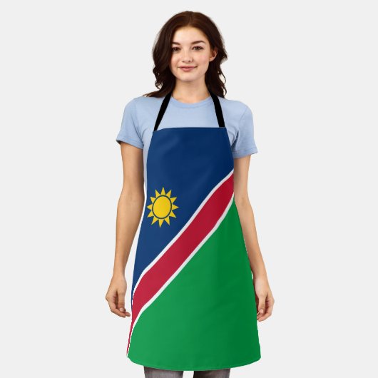 Namibië vlag schort (Gedragen)