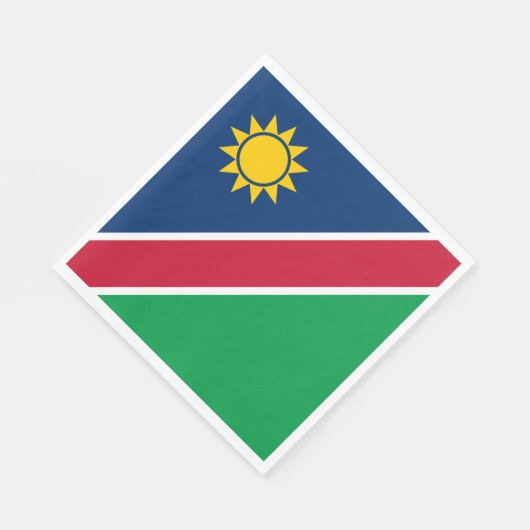 Namibië vlag servet (Hoek)