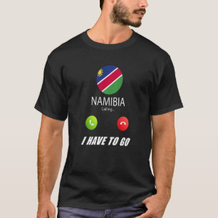 Namibië vlag Souvenir Namibië roept op tot callin T-shirt