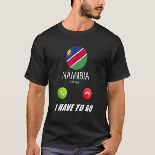 Namibië vlag Souvenir Namibië roept op tot callin T-shirt